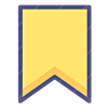 Flat Label B Y icon